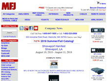 Tablet Screenshot of mfjenterprises.comwww.mfjenterprises.com